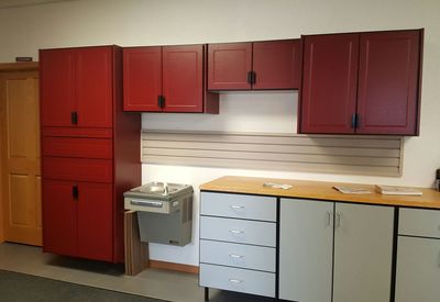 RedLine Garage System Storage Cabinets with Counter Top